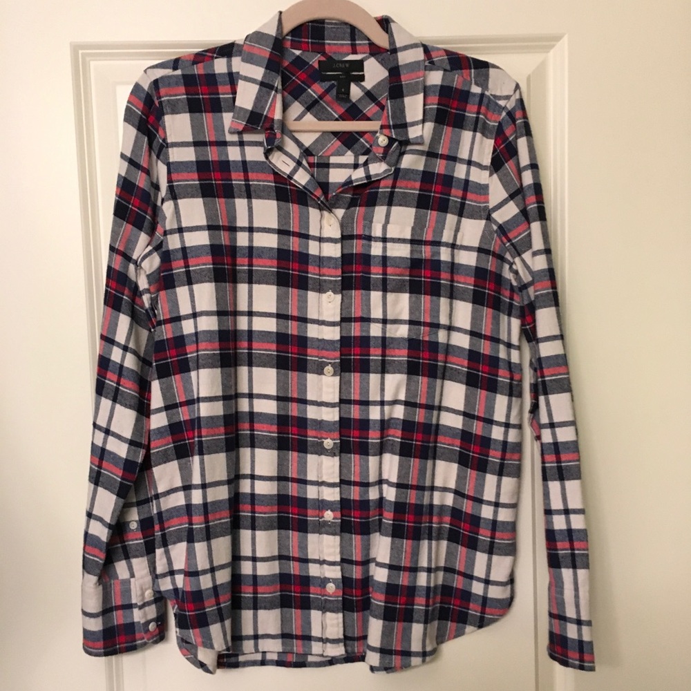 J. Crew Boy-fit Plaid Flannel